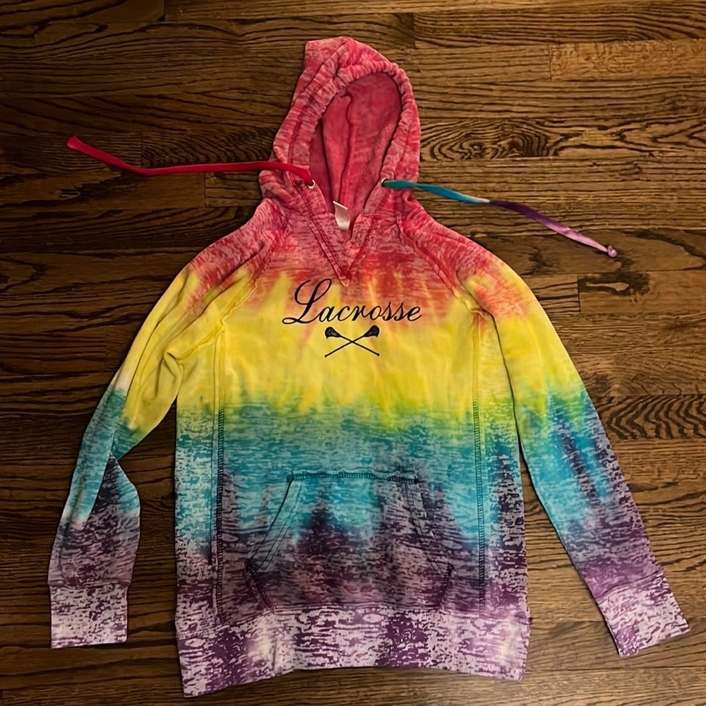 Lacrosse tie dye sweatshirt, size small
